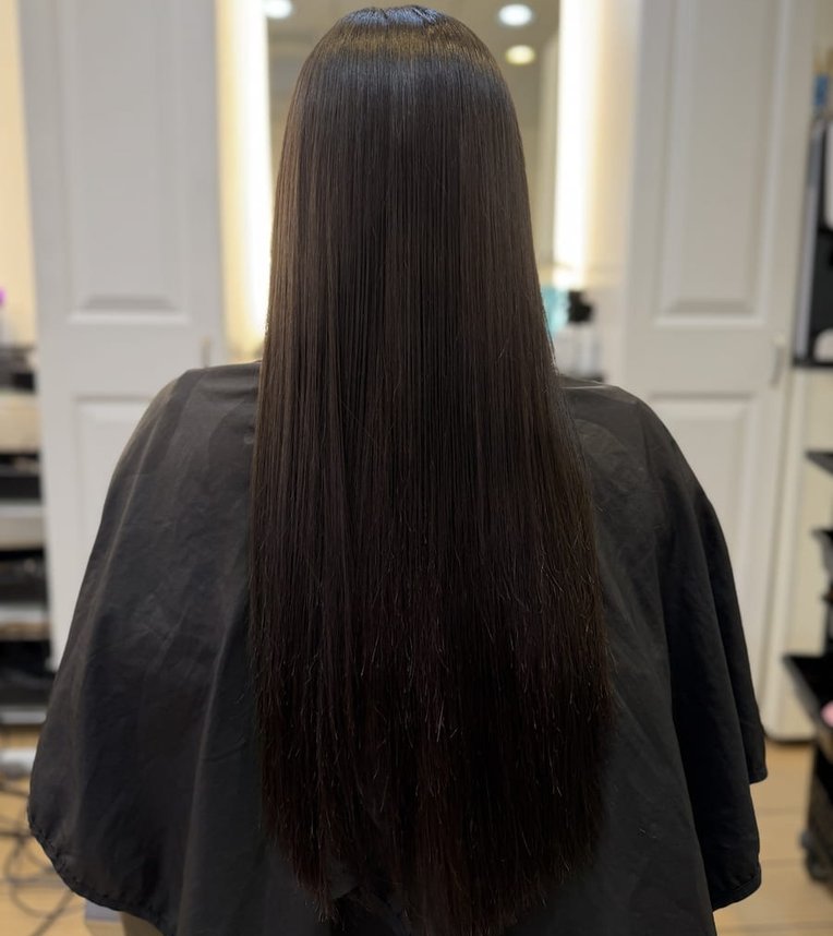 after balayage coloring