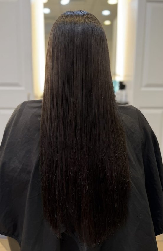 magic straightening before picture