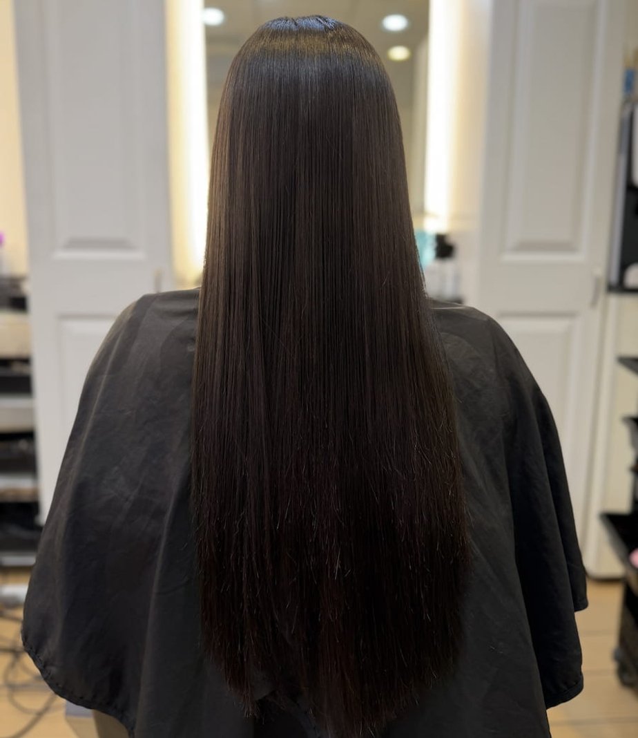after balayage coloring